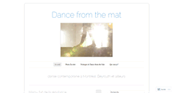 Desktop Screenshot of dancefromthemat.com