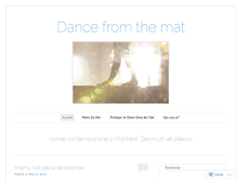 Tablet Screenshot of dancefromthemat.com